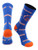 TCK Boise State Broncos Socks Mayhem Crew Socks BlueOrange Large