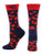 TCK Dayton Flyers Womens Savage Socks RedBlue Medium
