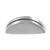 HUBERT Signholder Aluminum Crescent Smooth Finish - 2inchL x 34inchW x 58inchH