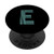 Letter E Gift Retro Monogram Initial E PopSockets Grip and Stand for Phones and Tablets