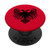 First Albanian Flag Kuq e Zi Kosova Albania Shqipe PopSockets PopGrip Swappable Grip for Phones  and  Tablets
