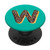 Letter W Initial Monogram Donut - Stocking Stuffer Gift PopSockets Grip and Stand for Phones and Tablets