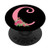 Letter C pink black monogram floral initial C with roses PopSockets Grip and Stand for Phones and Tablets