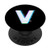Glitch Letter V Monogram Cool Alphabet First Initial V Gift PopSockets Grip and Stand for Phones and Tablets