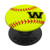 Softball Initial W Name Player Monogram Catcher  and  Pitcher PopSockets Grip and Stand for Phones and Tablets