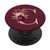 Maroon floral Initial Letter C monogram flowers PopSockets PopGrip Swappable Grip for Phones  and  Tablets