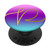 Golden Letter P Monogram On Teal Purple Pink Ombre PopSockets PopGrip Swappable Grip for Phones  and  Tablets