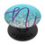 Lilac Purple Initial Letter N On Silver Light Blue PopSockets PopGrip Swappable Grip for Phones  and  Tablets