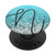 Dark Gray Initial Letter N On Silver Light Blue PopSockets PopGrip Swappable Grip for Phones  and  Tablets