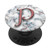 P Letter Initial Monogram Pink PopSockets Grip and Stand for Phones and Tablets