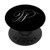 Elegant Single Letter W Capital Monogram Initial PopSockets Grip and Stand for Phones and Tablets