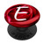Rose Pop Letter E Phone Stand Monogram Initial Single Red PopSockets Grip and Stand for Phones and Tablets