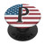 Monogrammed Initial Letter P with American Flag PopSockets Grip and Stand for Phones and Tablets