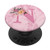 Letter N Initial Floral Flower Monogram Pink Gift Women Gift PopSockets PopGrip Swappable Grip for Phones  and  Tablets