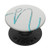Silver Light Blue Initial Letter N On Silver White PopSockets PopGrip Swappable Grip for Phones  and  Tablets