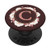 Letter C Initial Vintage Rose White Floral Maroon Monogram PopSockets Grip and Stand for Phones and Tablets
