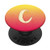Orange Yellow Gradient Ombre Monogram Initial Letter C PopSockets Grip and Stand for Phones and Tablets