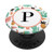 P Cactus Pineapple Letter Monogram Initial Pop Socket Gift PopSockets Grip and Stand for Phones and Tablets