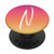 Pink Ombre Gradient Letter N Initial Monogram N PopSockets Grip and Stand for Phones and Tablets