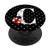 Ladybug Monogram Letter C On White And Black Polka Dots PopSockets Grip and Stand for Phones and Tablets