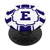 Blue Monogrammed Letter E Initial Monogram PopSockets Grip and Stand for Phones and Tablets