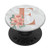 Elegant E Flowers Initial Monogram Letter Design PopSockets Grip and Stand for Phones and Tablets