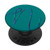 Teal Blue Purple Initial Letter N On Dark Teal PopSockets PopGrip Swappable Grip for Phones  and  Tablets