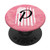 Cute Pink Camouflage Initial Letter P Monogram American Flag PopSockets Grip and Stand for Phones and Tablets