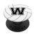 Letter W Volleyball Player Monogram Name Initial Coach Gift PopSockets Grip and Stand for Phones and Tablets