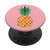Initial letter E on Pineapple Personalized Monogram PopSockets Grip and Stand for Phones and Tablets