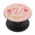 Initial Monogram Letter V Pretty Floral Wreath Cute Alphabet PopSockets Grip and Stand for Phones and Tablets