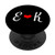Matching Initial E  and  K Heart Letter Alphabet Monogram PopSockets PopGrip Swappable Grip for Phones  and  Tablets