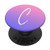 Ombre Purple Letter C Initial Monogram Blue Pink Cute Pastel PopSockets Grip and Stand for Phones and Tablets