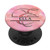 ELLA Name Black  and  Letter E Monogram on Rose Pink PopSockets Grip and Stand for Phones and Tablets