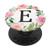 Vintage Rose Monogram E Floral Pink Pattern Initial Letter E PopSockets Grip and Stand for Phones and Tablets