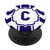Blue Monogrammed Letter C Initial Monogram PopSockets Grip and Stand for Phones and Tablets
