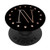 Letter N Initial Rose Stars Personalized Monogram PopSockets PopGrip Swappable Grip for Phones  and  Tablets