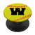 Softball Phone Grip Letter Initial W PopSockets Grip and Stand for Phones and Tablets