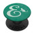 Letter E cat monogram initial E in teal for girls PopSockets Grip and Stand for Phones and Tablets