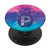 Teal Blue Pink Gradient Pineapple Monogram Initial Letter P PopSockets Grip and Stand for Phones and Tablets