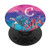 Teal Blue Pink Gradient Turtle Monogram Initial Letter C PopSockets Grip and Stand for Phones and Tablets