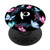 White Letter P Initial Monogram Pink Purple Teal Butterfly PopSockets Grip and Stand for Phones and Tablets