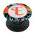 Letter E Initial Monogram Floral Tropical Coral Pink Pattern PopSockets Grip and Stand for Phones and Tablets