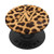 Leopard Print Pattern Monogram Initial Alphabet Letter N PopSockets Grip and Stand for Phones and Tablets