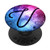 Letter V Space Stars Galaxy Monogram First Last Name PopSockets Grip and Stand for Phones and Tablets