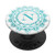 Cell Phone Pop Out Grip HolderTeal Mandala White Monogram N PopSockets Grip and Stand for Phones and Tablets