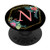 Personalized Flower Monogram Pretty Initial Letter N PopSockets Grip and Stand for Phones and Tablets
