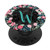 Monogram Letter W - Beautiful Floral Initial PopSockets Grip and Stand for Phones and Tablets