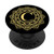 Sunflower Yellow Black Mandala Monogram Letter C Initial PopSockets PopGrip Swappable Grip for Phones  and  Tablets