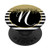 Monogram N Chic Black and White Stripe Patterned PopSockets Grip and Stand for Phones and Tablets